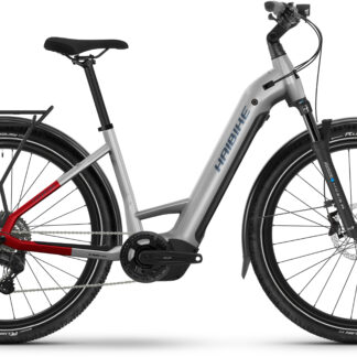 Haibike Trekking 7 Low Step Electric Trekking Bike LARGE / 50CM soft grey/red/blue - gloss