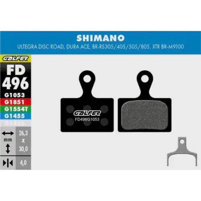 Galfer Standard Bike Disc Brake Pad - Shimano - Ultegra/Dura Ace/XTR M9100