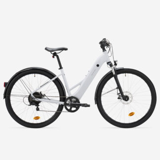 Low Frame Electric Hybrid Bike - E-actv 100 - Pearl Grey