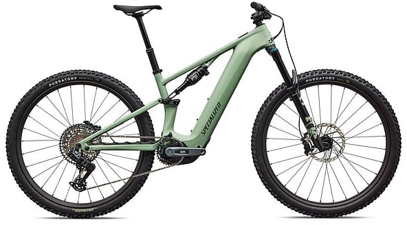 Specialized 2026 Turbo Levo R Expert Full Suspension Electric Mountain Bike S6 - 29 29 SATIN PISTACHIO / DARK MOSS GREEN - Cycles UK
