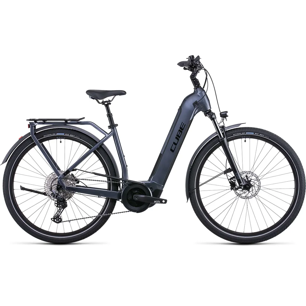 Cube Touring Hybrid Pro 625 EE Electric Hybrid Bike Grey/Black