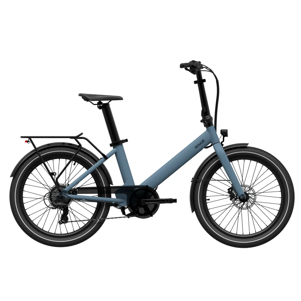 Eovolt Evening Compact Electric Bike 24in Wheel 2023 Ocean Blue