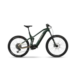 Haibike AllMtn 7 Electric Mountain Bike 2024 Green/Caramel/Black