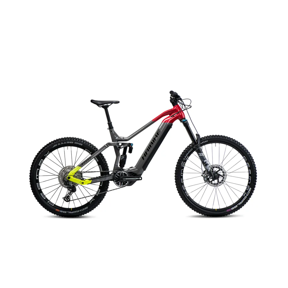 Haibike Nduro 7 Electric Mountain Bike 2024 Gloss/Grey/Red/Lime/Black