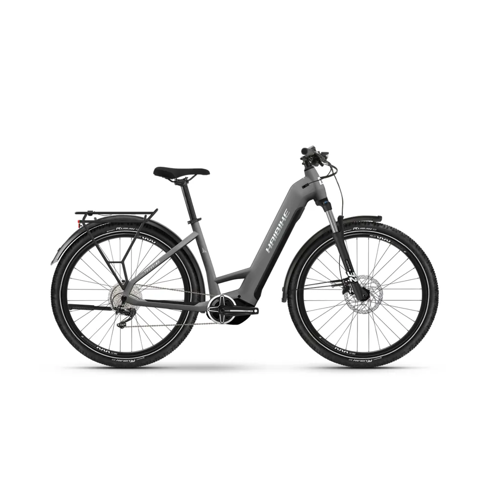 Haibike Trekking 4 Low Electric Bike 2023 Dark Silver/Pearl