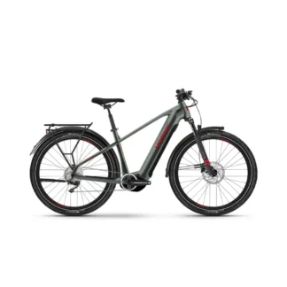 Haibike Trekking 5 High Electric Bike 2024 Acacia Haze/Met Red