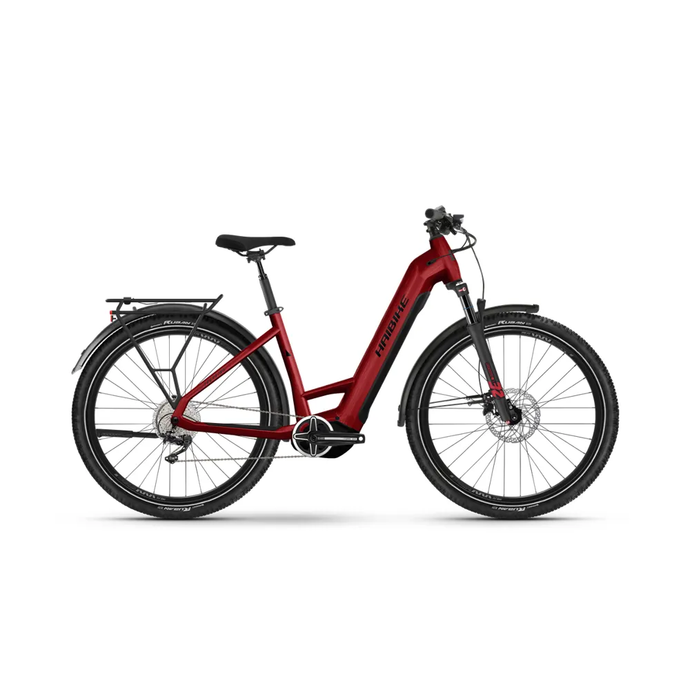 Haibike Trekking 5 Low Electric Bike 2024 Dynamite Red/Black
