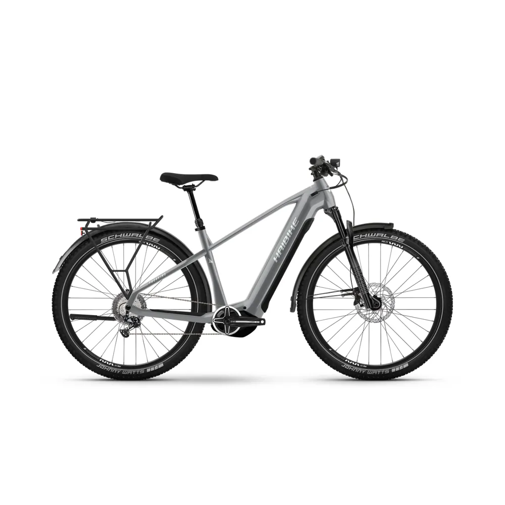 Haibike Trekking 7 High Electric Bike 2024 Urban Grey/White