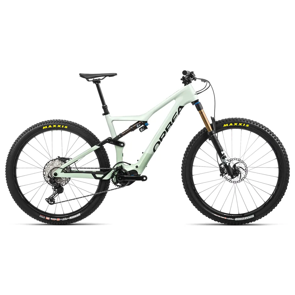 Orbea Rise M10 29er Electric Mountain Bike 2022 Sap White/Green Fog
